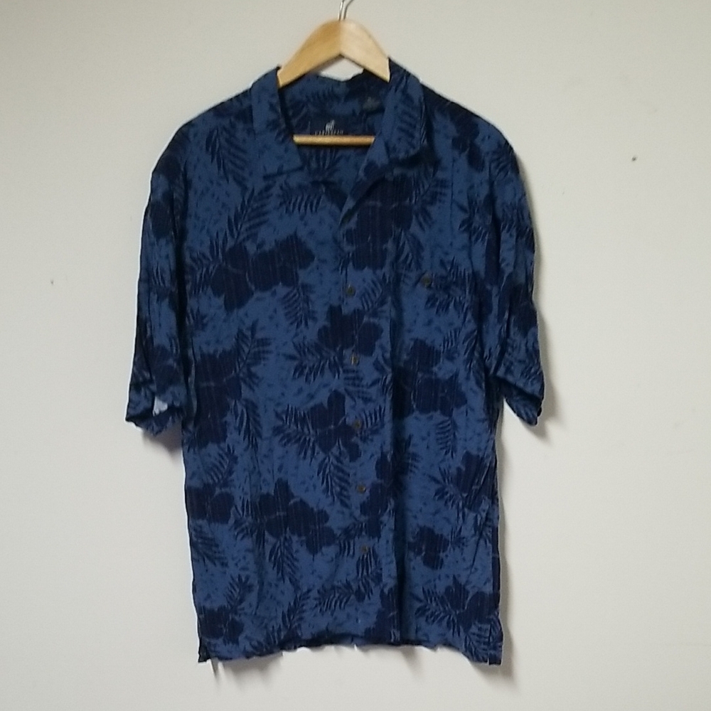 Men's Blue Floral Shirt